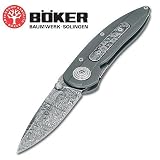 Boker Damascus Folding Knife Zirconia Mosaic