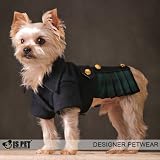 Is Pet Designer Dog Apparel - Janelle Classic Coat - Color: Navy, Size: S