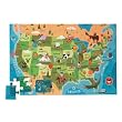 USA Map Floor Puzzle With Case by Crocodile Creek