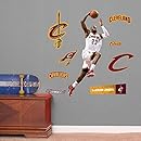 NBA Cleveland Cavaliers LeBron James Dunking Fathead Junior Wall Decals, 17"W x 40"H