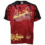 St Louis Cardinals Red Slide Tie Dye T-shirt