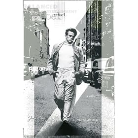 HUGE LAMINATED / ENCAPSULATED Personalities Iconic Famous Beautiful James Dean Street POSTER measures 36 x 24 inches (91.5 x 61cm)