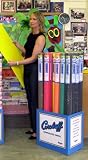 24 Rolls of Corrugated Paper in a Display / Storage Box – Contains 4 each of Red, Yellow, Green, Black, Orange and Brown (Each Roll Measures 1218mm x 1.5m) – Excellent Texture and is a Superb Base for 3-Dimensional and Interactive Displays.