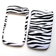 BlackBerry Curve 3G 9300 (T-Mobile) & Gemini Curve 8520 & 8530 Snap On Protector Hard Case Image Cover Zebra
