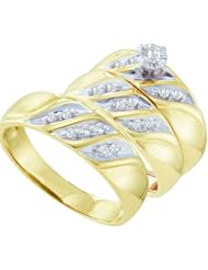 0.25 CTW DIAMOND FASHION TRIO SET