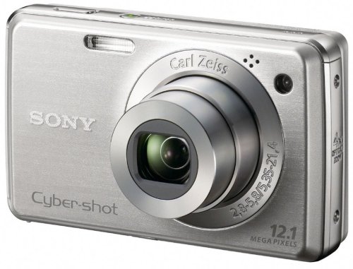 Sony DSC-W230 Digitalkamera (12 Megapixel, 4-fach opt. Zoom, 7,6 cm (3 Zoll) Display) silber