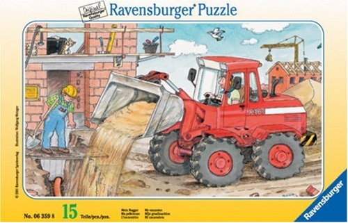 Childrens Toyshop  Spielwaren : Mein Bagger, 15 Teile Rahmenpuzzle
