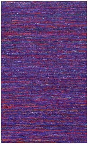Sari Silk Recycled Rug, 8-Feet by 10-Feet, Purple