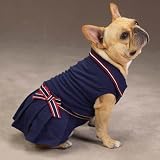 SMALL - BLUE - Sailor / Nautical Dog Dress