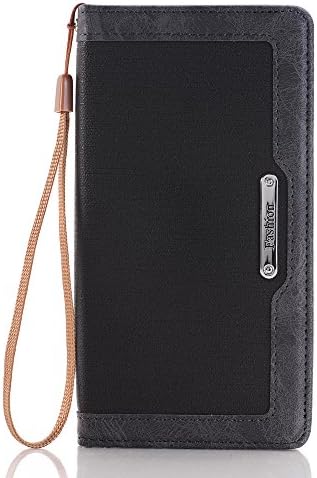 iPhone 6s Case, PhoneWatch PU Leather Fabric Flip Full Body Cover Cases for iPhone 6s and iPhone 6 with [Wallet] [Layered Card Slot] [Magnetic Closure] Multifunction Style Sets (Black)