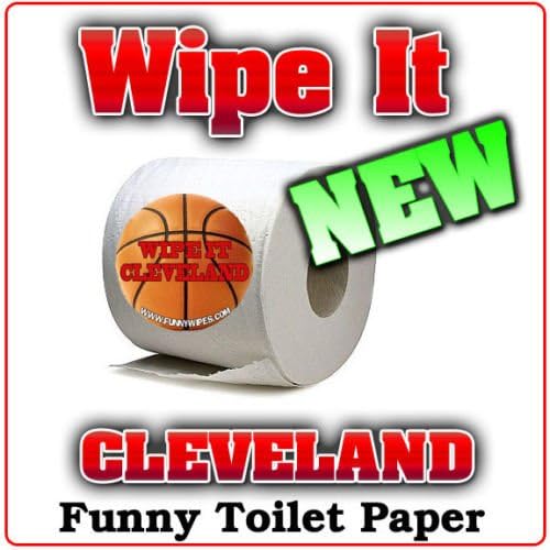 1 New Roll Cleveland Basketball Sports Funny Gag Prank Party Joker Toilet Paper