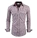 Tom's Ware Mens Classic Slim Fit Buffalo Plaid Longsleeve Shirt