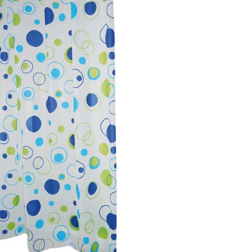 Ridder 303080 Duschvorhang Folie 180 x 200 cm Kreise