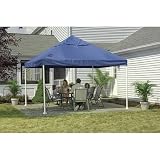 ShelterLogic 12 x 12- Feet Canopy 2- Inch 4-Leg Frame, Blue Cover