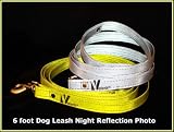 Super Reflective SILVER Dog Leash - 6 Foot | By Vedante | Great Stocking Stuffer!
