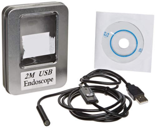 USB Endoscope Waterproof Inspection Camera Borescope 2M