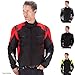 Nomad Motorcycle Jacket for Men, Ironborn Biker Jacket, Cruiser Sportsbike Enduro Mens Riding Jacket with Armor Protection (X-Large, Red)