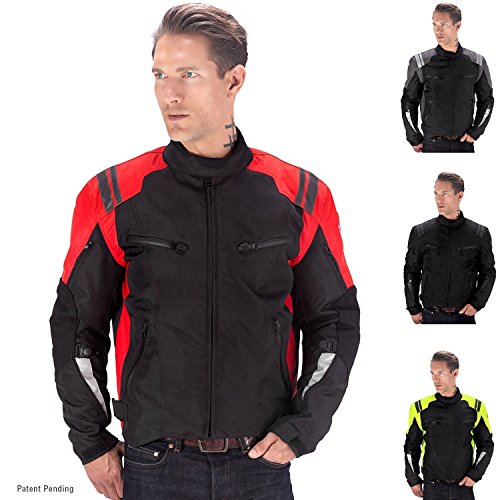 Viking Cycle Ironborn Motorcycle Jacket (Red-2XL)
