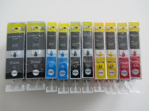 10 Tintenpatronen mit Chip für Canon Reviews