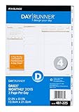 UPC 038576019850 product image for Day Runner Two-Page-Per-Day Monthly Planner Refill 2015, 5.5 x 8.5 Inch Page Siz | upcitemdb.com