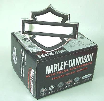 Harley Davidson Premium Hitch Cover - Black Outline