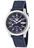 Men's Seiko 5 Automatic Blue Dial Blue Fabric