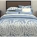 City Scene, Branches Collection, French Blue Duvet Set, Full/Queen