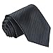 Paisley Jacquard Woven Men's Tie Necktie Scarf Wedding Party Dress 13 Colors (Striped Black)