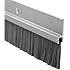 Pemko Door Bottom Sweep, Clear Anodized Aluminum with 1" Gray Nylon Brush insert, 0.25"W x 1.875" H x 36" L