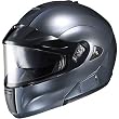 HJC Metallic Men's IS-MAX BTSN Bluetooth Winter Sport Snowmobile Helmet w/ Free B&F Heart Sticker Bundle - Anthracite