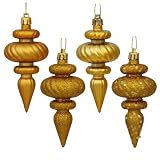 4" Anti Gold Finial 4 Finish Assorted 8/Box