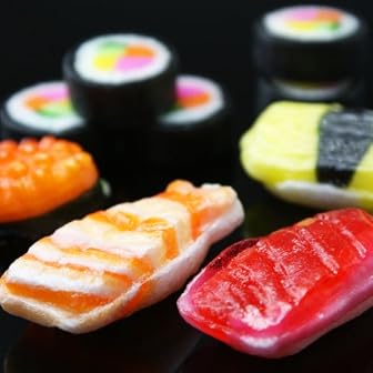 【お中元 ギフト対応商品】まるでお寿司 がんこ 寿司飴 5種 (マグロ・エビ・イクラ・玉子・巻物) 1袋 12個入り
