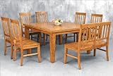 Lifestyle California 17 Series Mammoth Retreat Rectangular Leg Table with 18 Leaf Dining Set