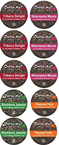 10 Cup ICED TEA Sampler- NEW! CHINA MIST Iced TEAS! Blackberry Jasmine, Watermelon++