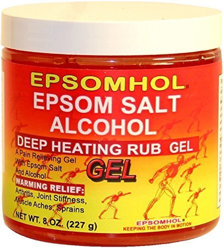 Epsomhol Epsom Salt Alcohol Gel, Deep Heating, 8 oz