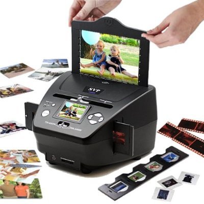 3-in-1 Digital Photo / Negative Films / Slides Scanner with built-in 2.4 LCD Screen