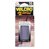 Velcro : Extreme Indoor/Outdoor Hook & Loop Fasteners, 1 x 4 Strips, 10 per Pack -:- Sold as 2 Packs of - 10 - / - Total of 20 Each