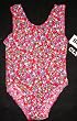 Girls 1 PC U-Back Red/Blue/Magenta Ditsy