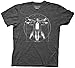 The Big Lebowski Vitruvian Mens Charcoal Heather T-Shirt L