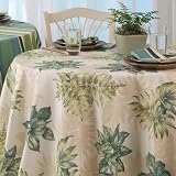 Bardwil Palm Green Outdoor Table Linens- Oblong 60 X 84