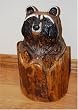 Wood Raccoon Carving
