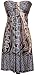Venetian Stretch Metallic Strapless Holiday Party Cocktail Dress