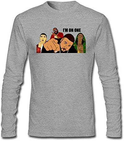 FRUN Men's DJ Khaled I'm On One 2015 Poster Long Sleeve T Shirt