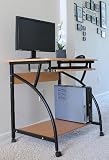 Furinno Rolling Laptop Notebook Computer Desk Table For Your Home Office Cherry Finish