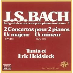 2 Concertos Pour Pianos BWV 1062-1063