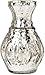 Luna Bazaar Vintage Mercury Glass Vase (4-Inch, Mini Ribbed Design, Silver) - Decorative Flower Vase - For Home Decor and Wedding Centerpieces