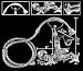 New Chrome Clawfoot Wall Mount Tub Faucet W/ Hand Shower