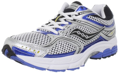 Saucony Men's Progrid Stabil CS 2 Running Shoe,White/Silver/Royal,10.5 M US