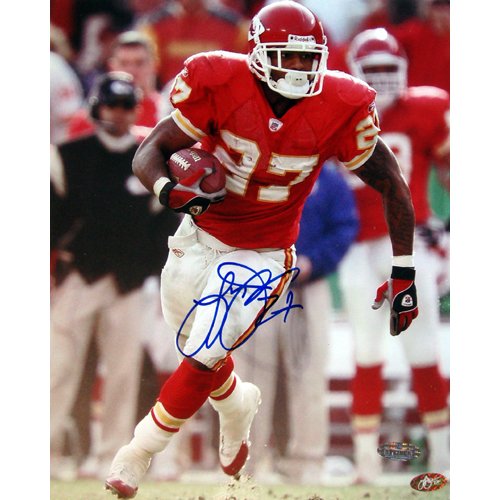 Steiner Sports NFL Larry Johnson Kansas City Chiefs running Autographed 8-by-10-Inch Photograph