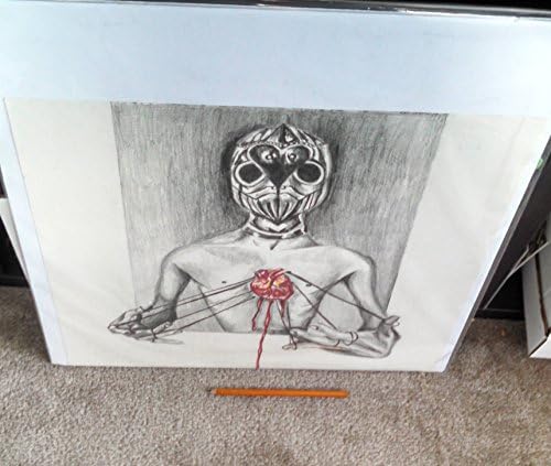 Strings-Original Pencil Surreal Drawing